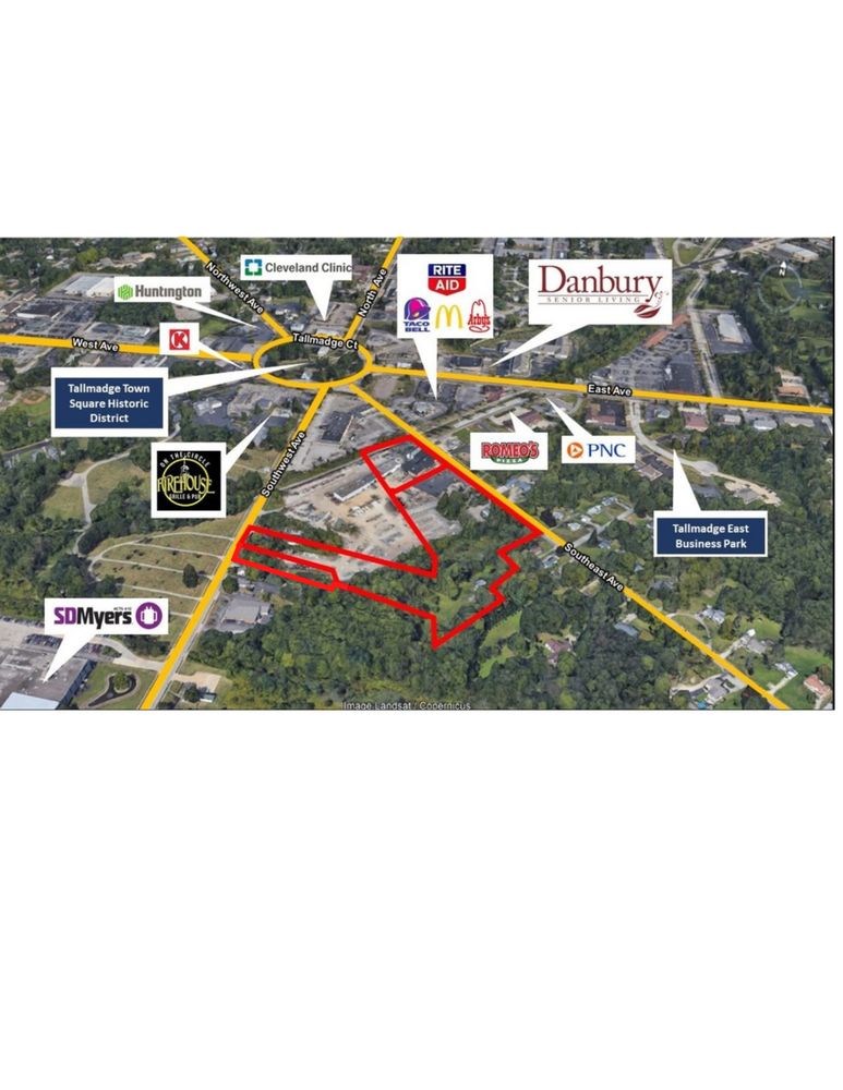 Land For Sale and Building for Lease: 50, 86, 94, 122 1/2 Southeast Ave & 117 South Ave, Tallmadge, OH 44278